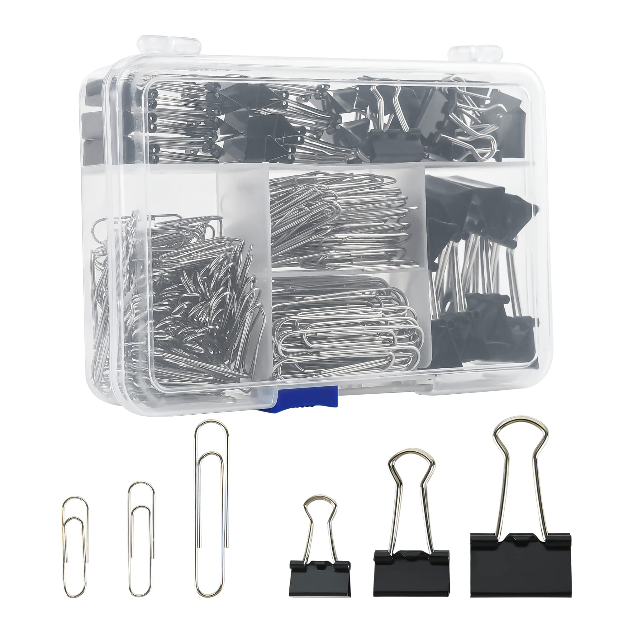 Binder Clip Assorted - Zestaw spinaczy biurowych i spinaczy jumbo
