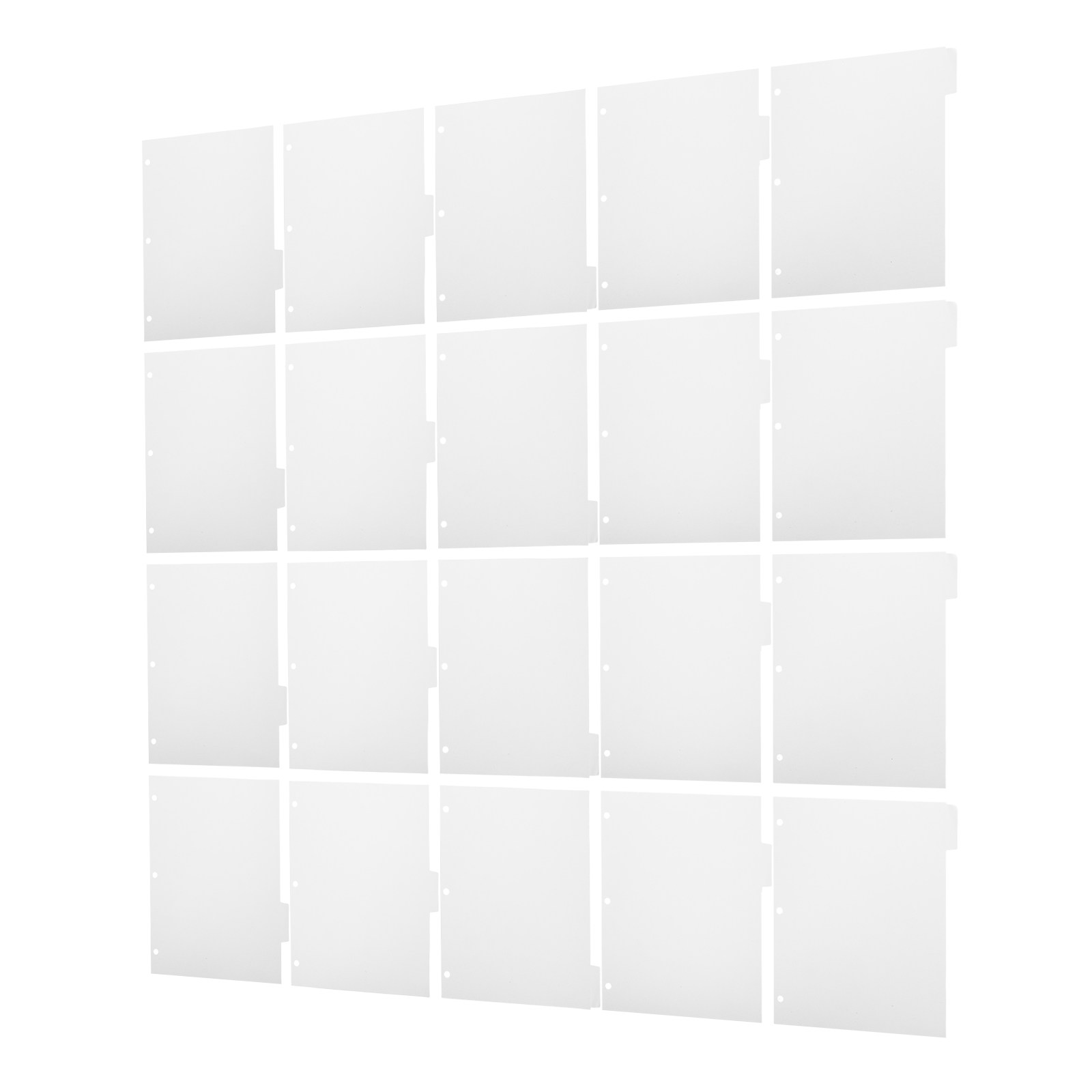 Index Tab Divider - 4 zestawy pustych przekładek do notatników