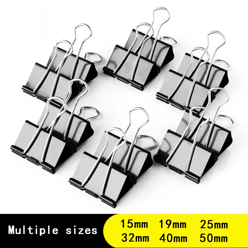 Binder Clip Assorted - 10/20 SZT. Metalowe spinacze do papieru