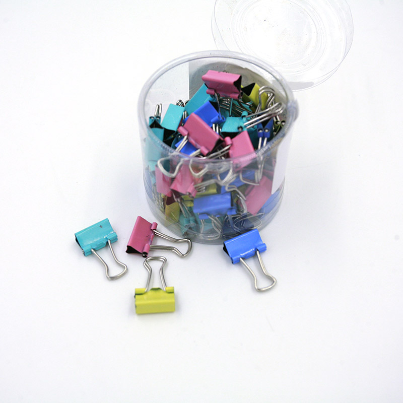 Binder Clip Assorted - 60 Różne Małe Metalowe Klipsy do