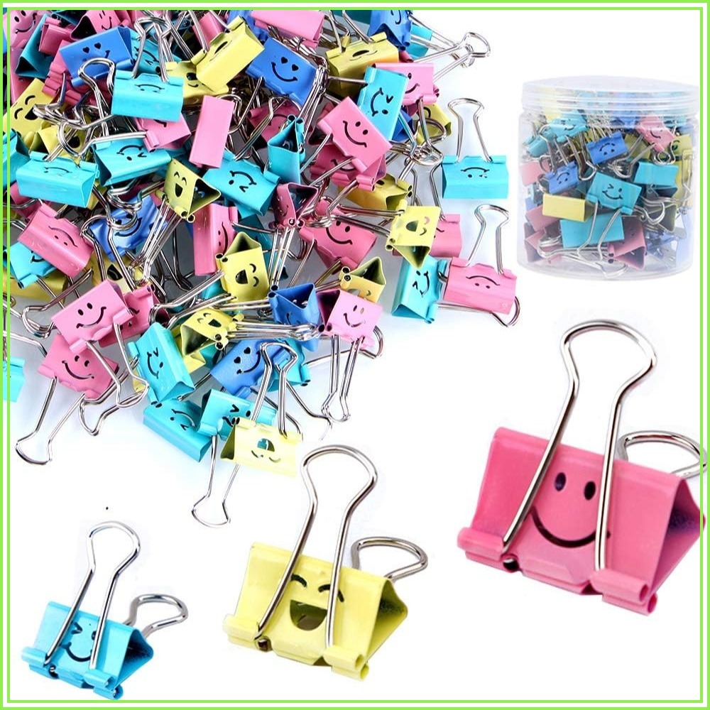 Binder Clip Assorted - 80 sztuk różnych klipsów do dokumentów,
