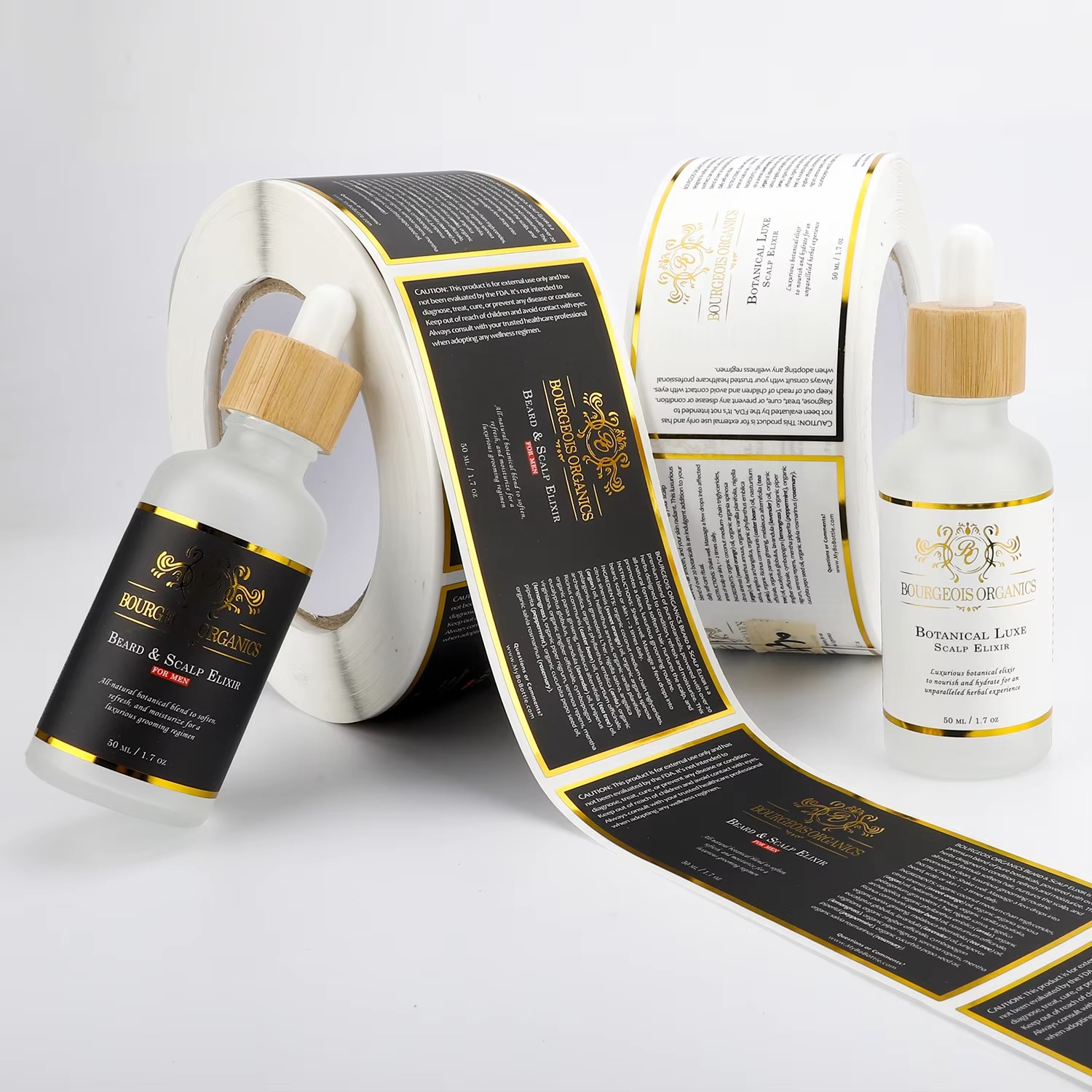 Sticker Label Roll - Wodoodporny na zamówienie | Biała etykieta