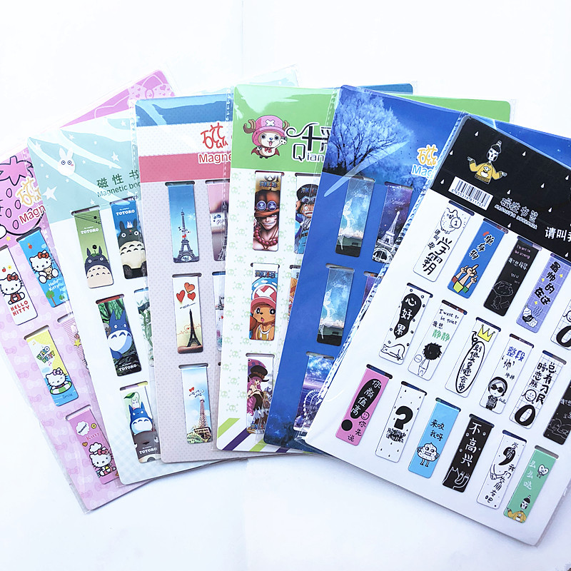 Bookmark Magnetic Clip - 18 sztuk/zestaw kot wieża magnes magnetyczne