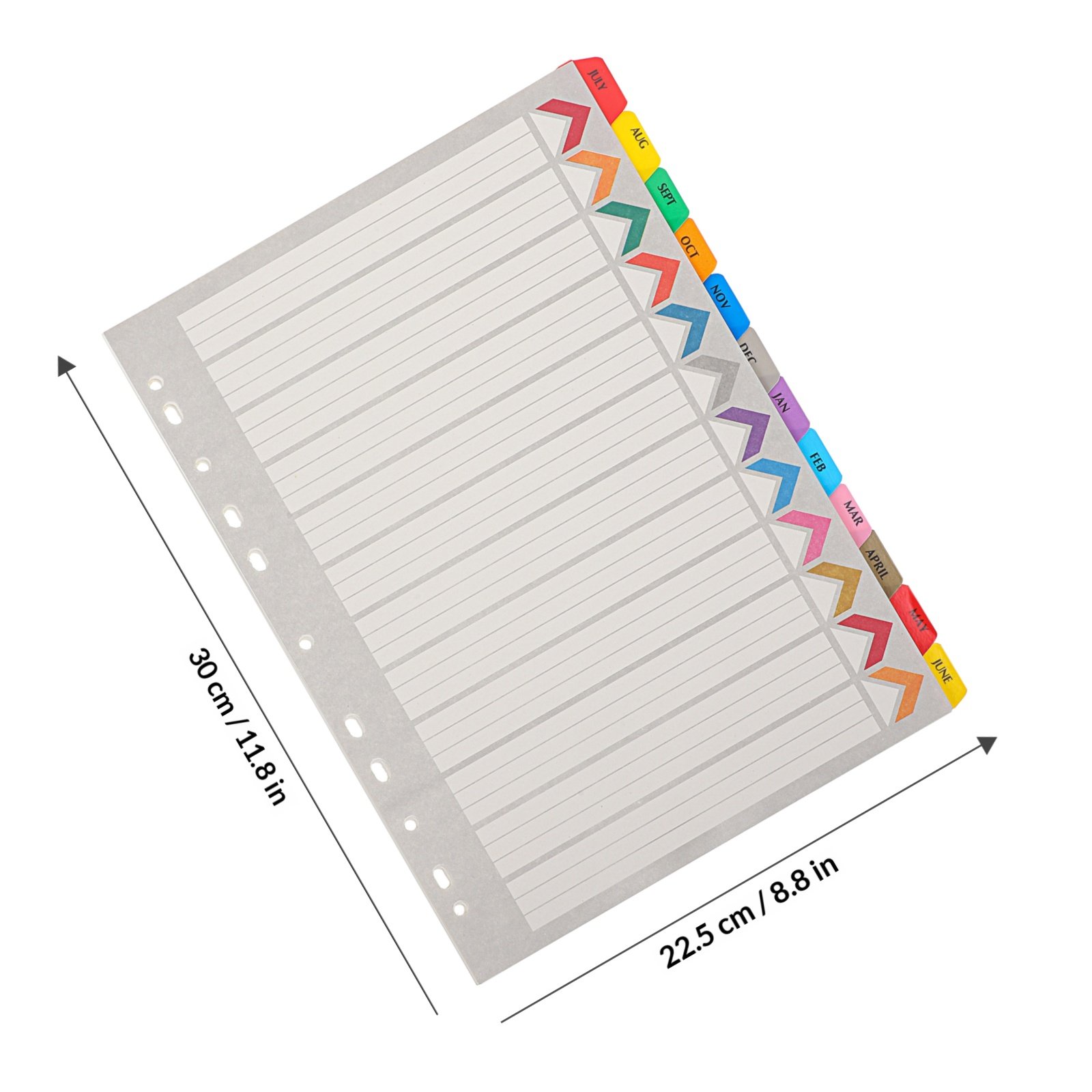 12 przekładek do segregatora,  – Index Tab Divider recenzja i cena