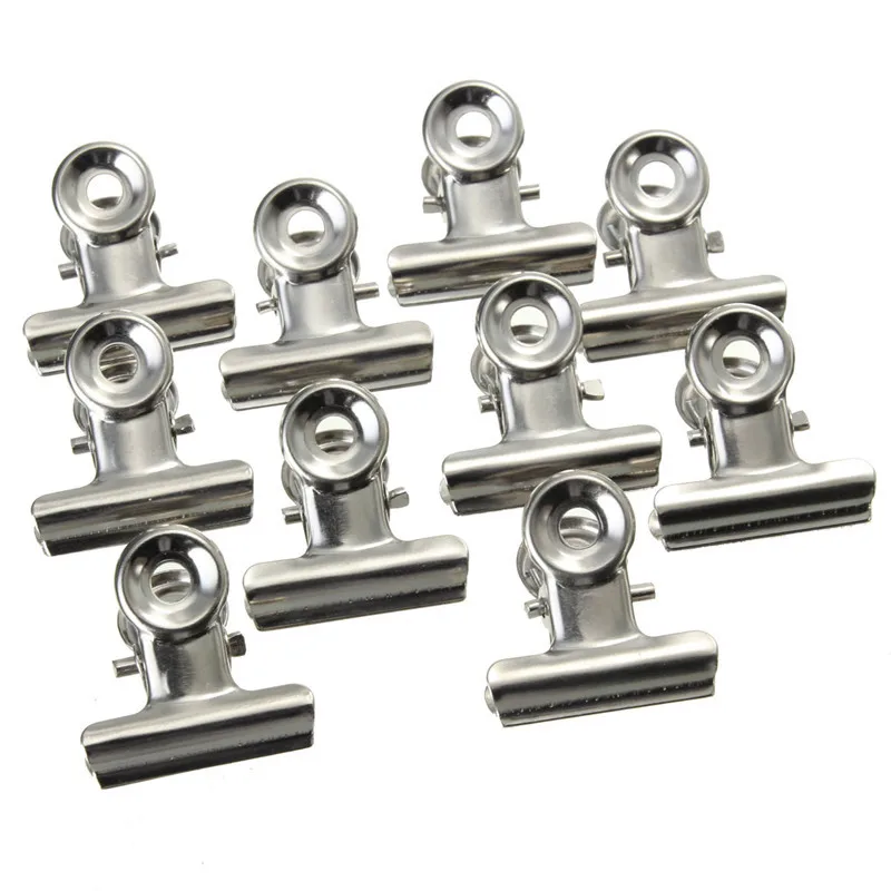 Niedrogie 10 sztuk metalowych  – Binder Clip Assorted recenzja i cena
