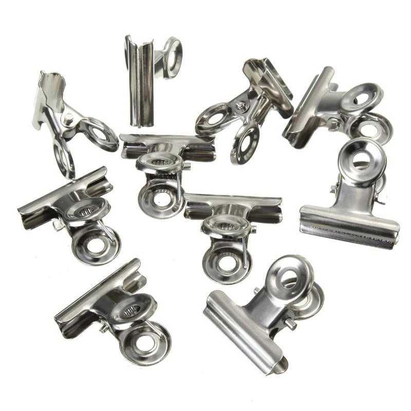 Niedrogie 10 sztuk metalowych  – Binder Clip Assorted recenzja i cena