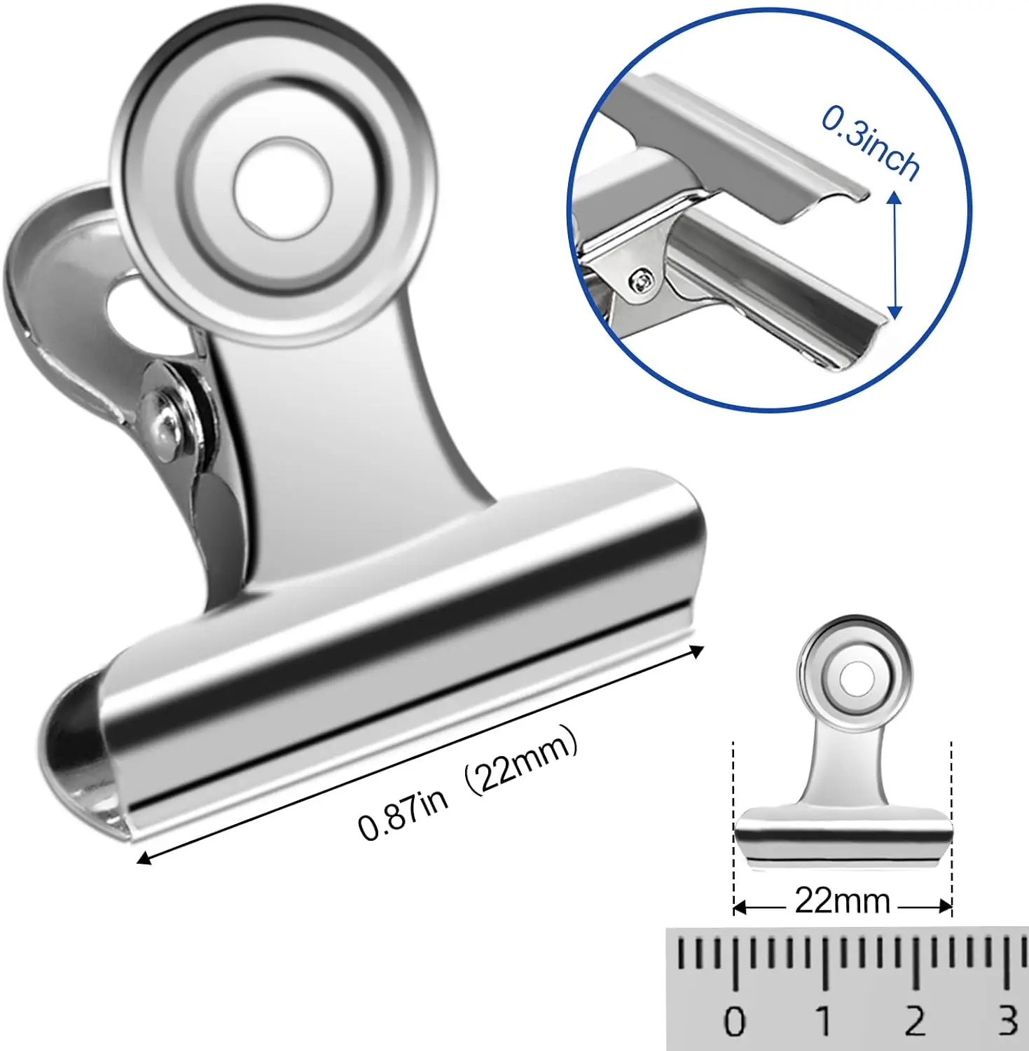 40/20 sztuk zestaw Mini 21x23m – Binder Clip Assorted recenzja i cena