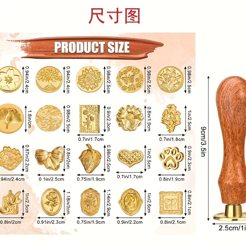 21-częściowy zestaw stempli do – Wax Seal Stamp Kit recenzja i cena
