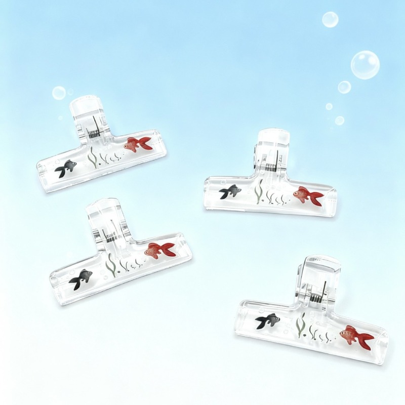 Przezroczyste akrylowe klipsy  – Binder Clip Assorted recenzja i cena