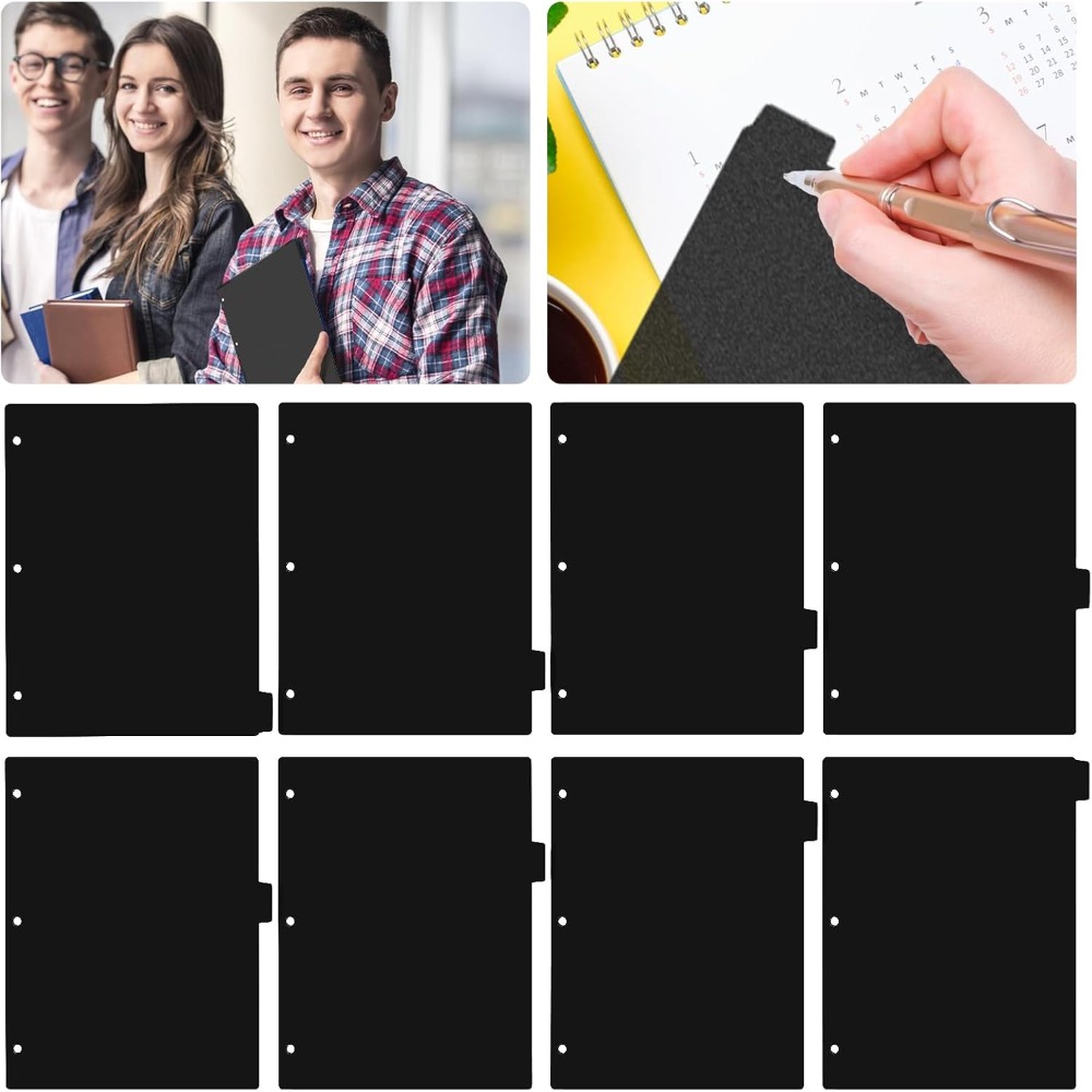 8 czarnych plastikowych przekł – Index Tab Divider recenzja i cena