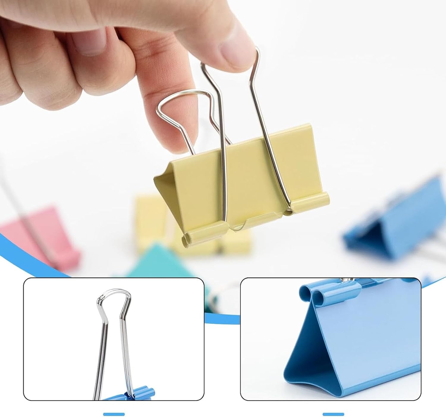 Klipsy do składania dokumentów – Binder Clip Assorted recenzja i cena