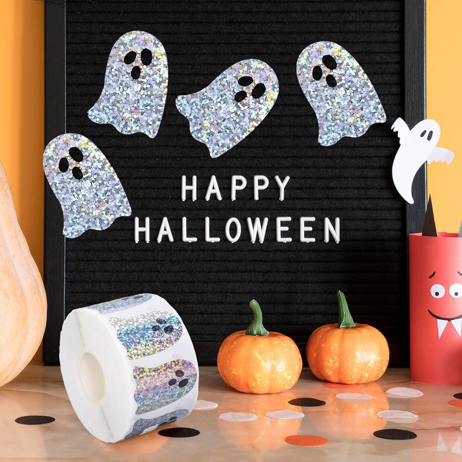 Naklejki Halloween w kształcie – Sticker Label Roll recenzja i cena